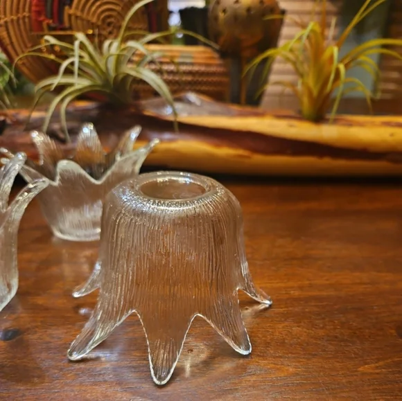 Vintage Party Lite Glass Tulip Votive Holders - Picture 5 of 5